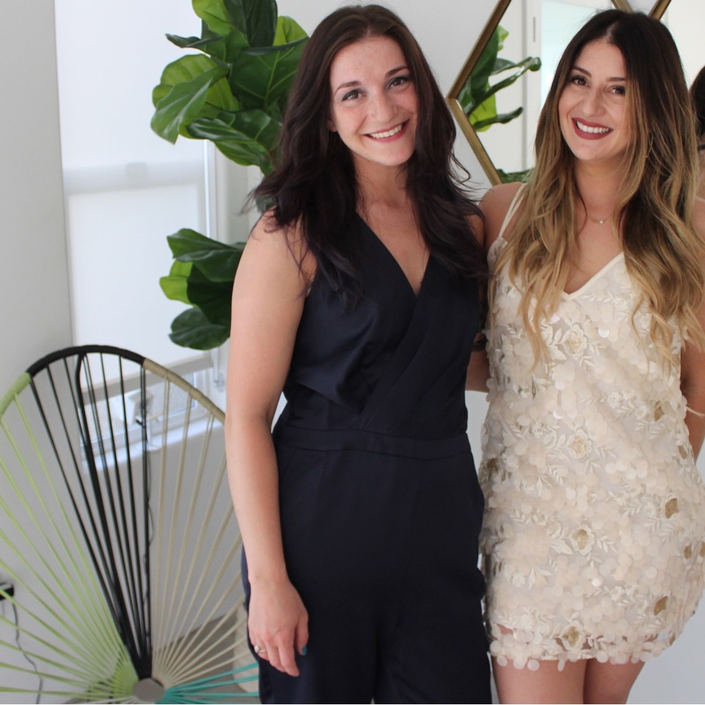 Banana republic navy satin v neck jumpsuit